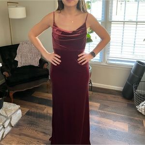 Revelry Skye Velvet Dress - Romantic Rose size 8